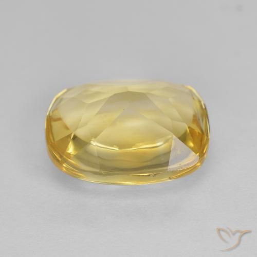 Citrino Dourado Natural 4.68ct, Almofada, Transparente