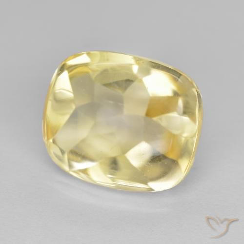Citrino Dourado Natural 6.69ct, Almofada, Transparente
