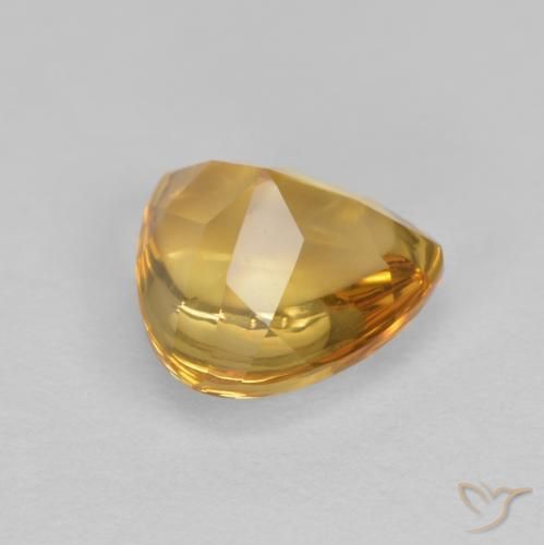Citrino Laranja Dourado Profundo Natural 1.70ct, Trilhão, Transparente