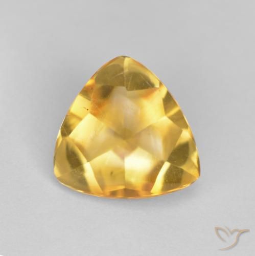 1.48ct Natural Dourado Citrino, Trilhão, Transparente
