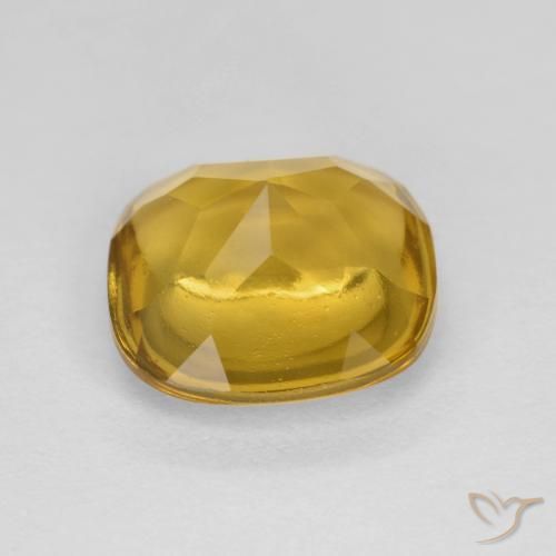Citrino Dourado Natural 3.40ct, Almofada, Transparente