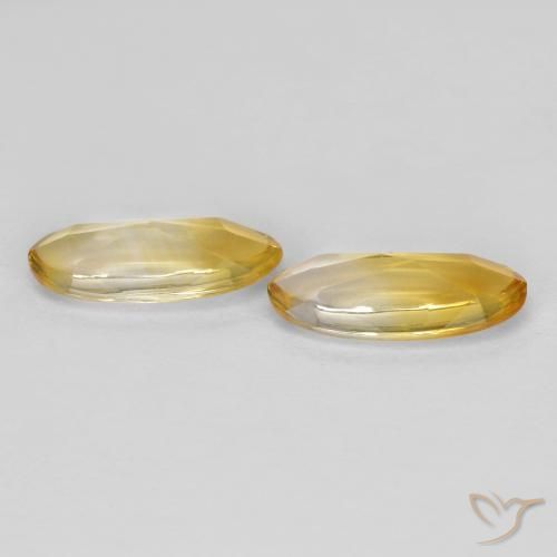 Pedras preciosas de Citrino Ouro natural de 1.53 ct, oval, Transparente