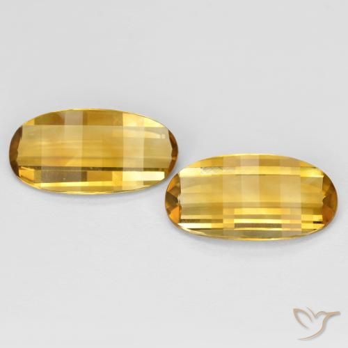 4.82ctw Natural Laranja Dourada Citrino, oval, VVS-VS