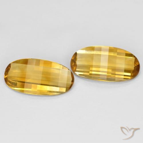 Pedras preciosas de Citrino Laranja Dourada natural de 4.82 ct, oval, VVS-VS