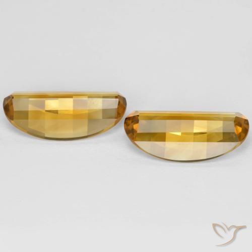 Pedras preciosas de Citrino Laranja Dourada natural de 4.82 ct, oval, VVS-VS