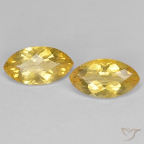 1.75ctw Natural Dourado Citrino, Marquesa, VS