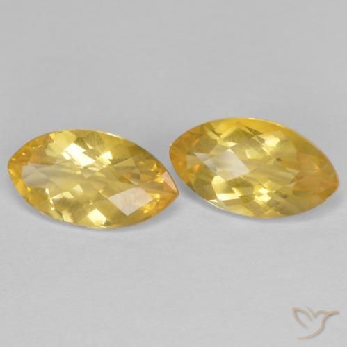 Pedras preciosas de Citrino Dourado natural de 1.75 ct, Marquesa, VS
