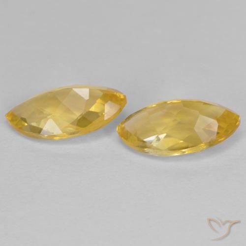 Pedras preciosas de Citrino Dourado natural de 1.75 ct, Marquesa, VS