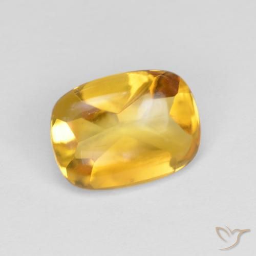 1.28ct Natural Dourado Citrino, Almofada, Transparente