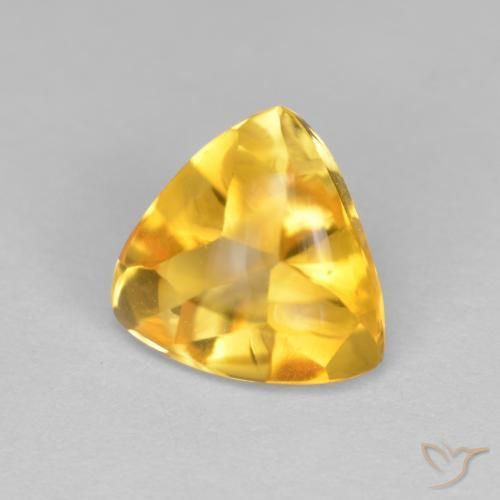Citrino ouro médio Natural 1.72ct, Trilhão, Transparente