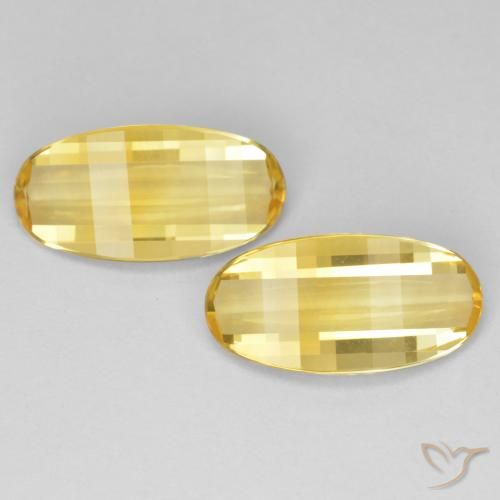 4.97ctw Natural ouro médio Citrino, oval, VVS-VS
