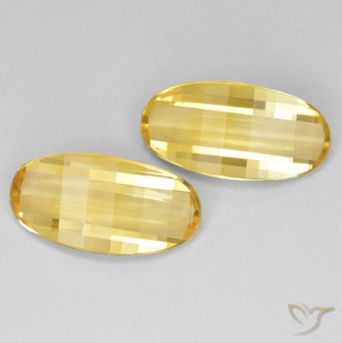 Pedras preciosas de Citrino ouro médio natural de 4.97 ct, oval, VVS-VS