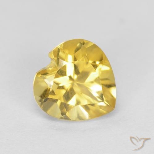Citrino Amarelo Toscana Natural 0.76ct, Coração, VVS-VS