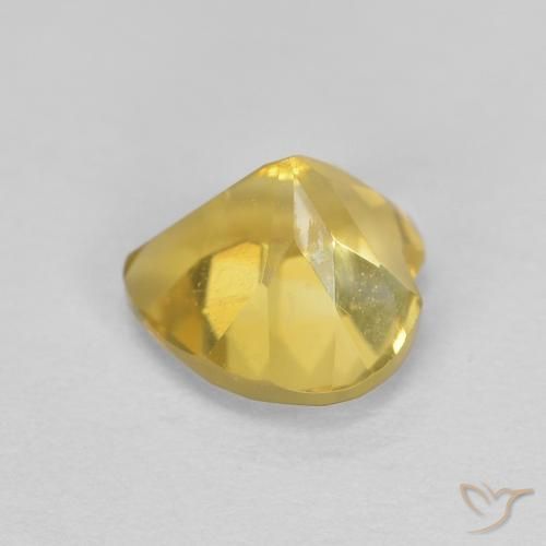 Citrino amarelo médio Natural 0.79ct, Coração, VVS-VS