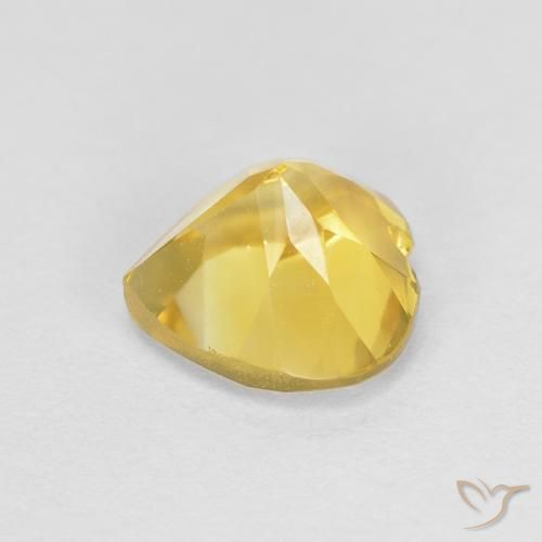 Citrino amarelo médio Natural 0.77ct, Coração, VVS-VS