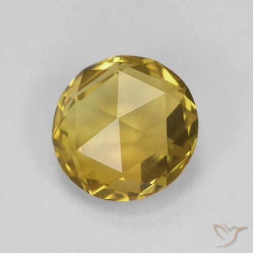 Citrino Dourado-Laranja Natural 1.77ct, Redondo, VVS