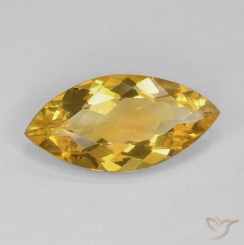 Citrino Laranja Dourada Natural 5.63ct, Marquesa, VVS-VS