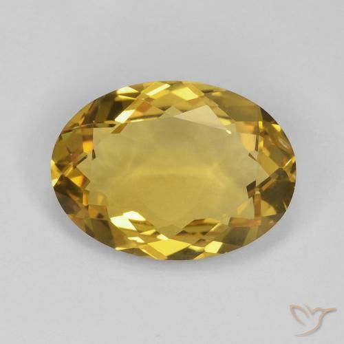 5.41ct Natural Dourado-Laranja Citrino, oval, VS