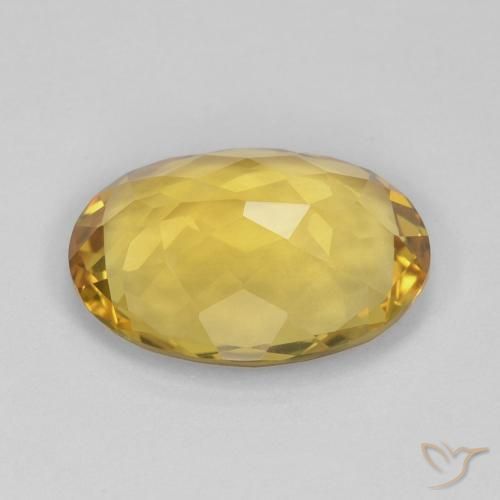 Citrino Dourado-Laranja Natural 5.41ct, oval, VS