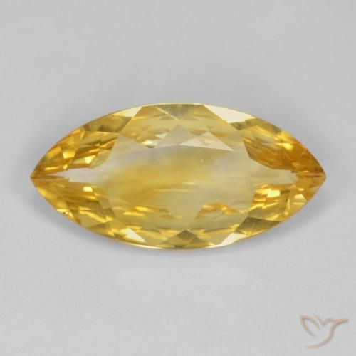 5.64ct Natural ouro médio Citrino, Marquesa, VVS