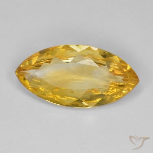 Citrino ouro médio Natural 5.64ct, Marquesa, VVS
