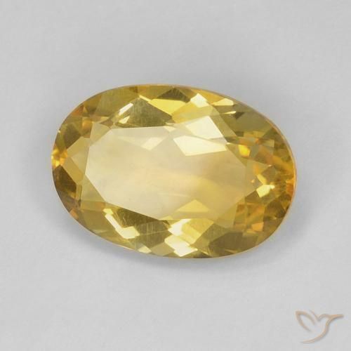 Citrino ouro médio Natural 3.80ct, oval, VVS