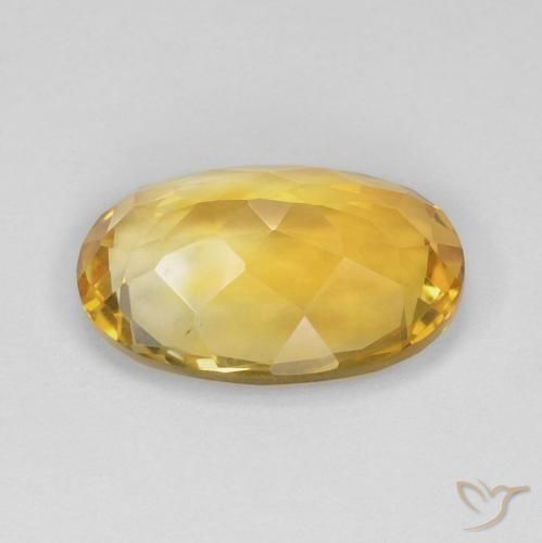 Citrino ouro médio Natural 3.80ct, oval, VVS