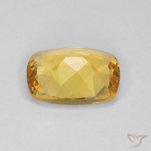 Citrino Laranja Dourada Natural 2.18ct, Almofada, VVS
