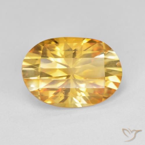 4.72ct Natural Dourado Médio-escuro Citrino, oval, VVS-VS