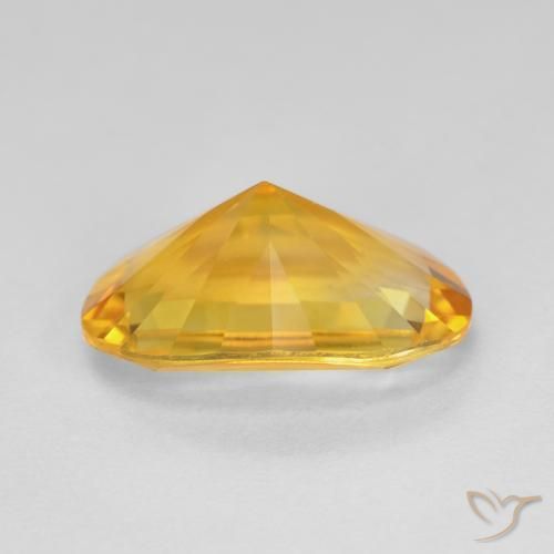 Citrino Laranja Dourado Profundo Natural 4.69ct, oval, VVS-VS