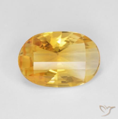 Citrino ouro brilhante Natural 4.20ct, oval, VVS