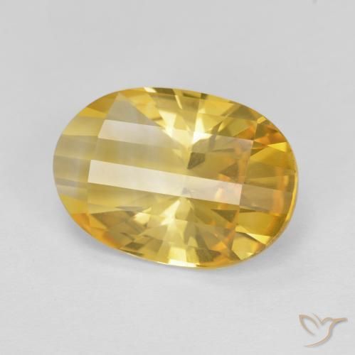 Citrino ouro médio Natural 4.79ct, oval, VVS