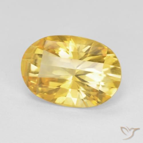 Citrino ouro brilhante Natural 4.80ct, oval, VS