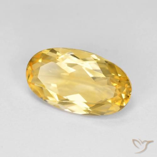 Citrino ouro médio Natural 3.52ct, oval, VVS