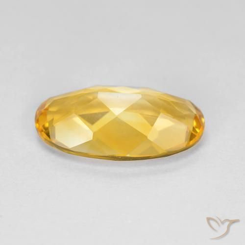 Citrino ouro médio Natural 3.52ct, oval, VVS