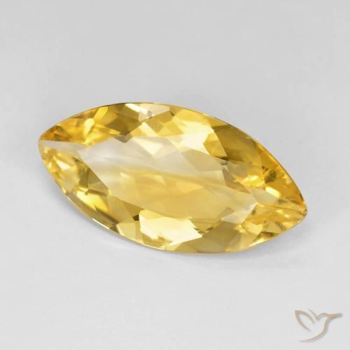 Citrino Ouro Natural 5.67ct, Marquesa, VVS