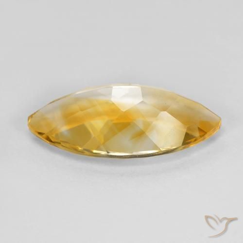 Citrino Dourado médio Natural 7.42ct, Marquesa, VVS