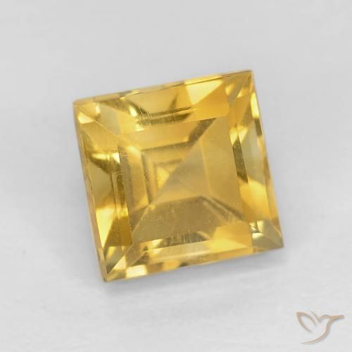 Citrino Ouro Natural 1.40ct, Quadrado, VVS-VS
