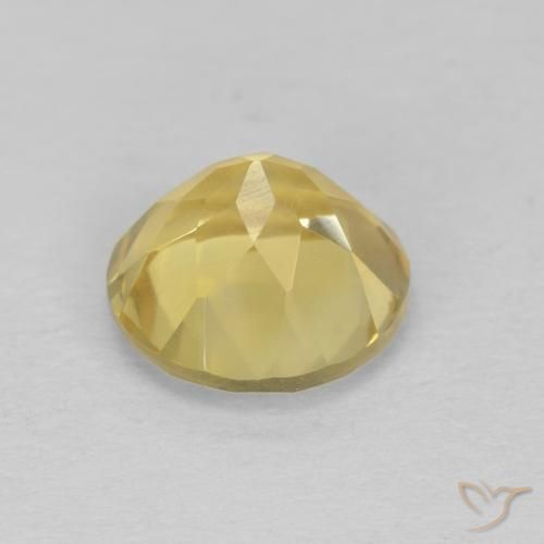 Citrino Luz amarela Natural 1.31ct, Redondo, VS