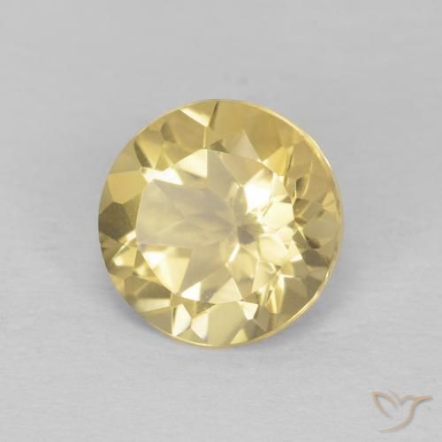 Citrino Luz Dourada Natural 1.19ct, Redondo, VVS