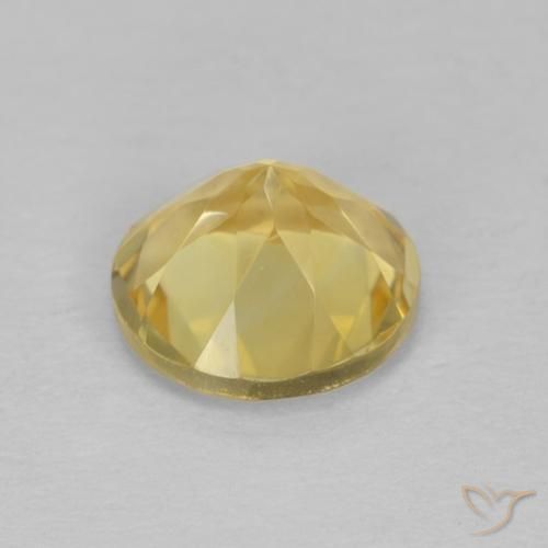 Citrino Luz Dourada Natural 1.24ct, Redondo, VVS