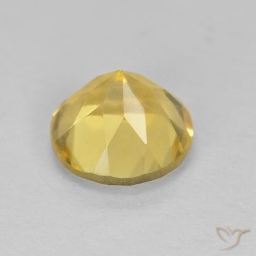 Citrino Luz amarela Natural 1.36ct, Redondo, VVS-VS
