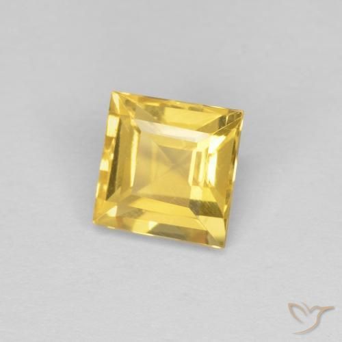 Citrino Dourado Natural 1.06ct, Quadrado, VVS-VS