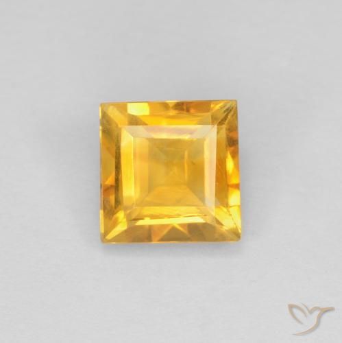 1.11ct Natural ouro brilhante Citrino, Quadrado, VS
