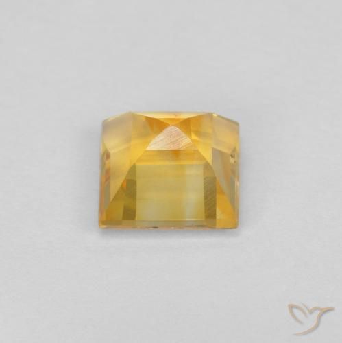 Citrino ouro brilhante Natural 1.11ct, Quadrado, VS