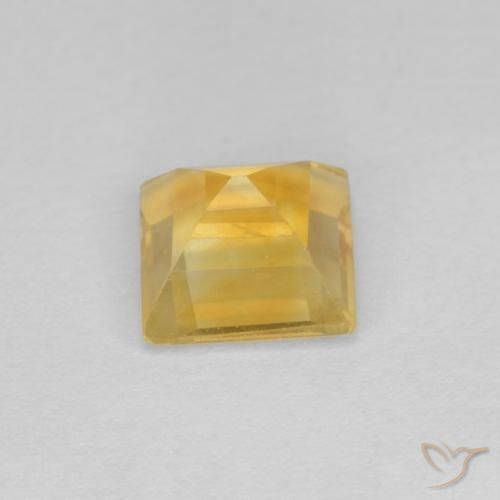 Citrino ouro brilhante Natural 0.97ct, Quadrado, VS