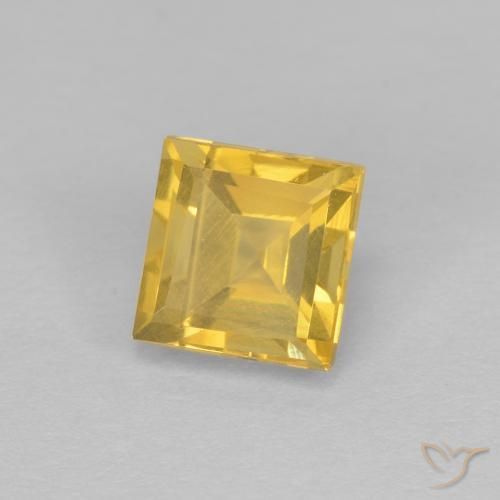 Citrino ouro médio Natural 1.33ct, Quadrado, VS