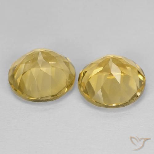 Pedras preciosas de Citrino ouro médio natural de 3.80 ct, Redondo, VS