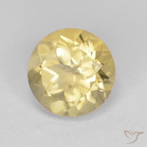 Citrino Luz amarela Natural 1.33ct, Redondo, VVS