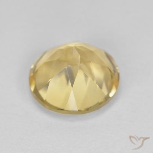Citrino Luz amarela Natural 1.33ct, Redondo, VVS